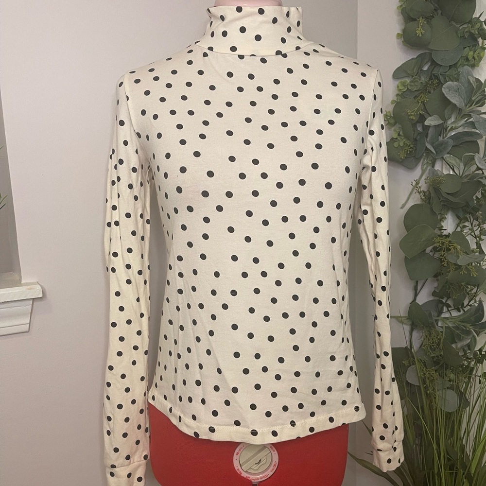 Mauve by Anthropologie Polka Dot Top